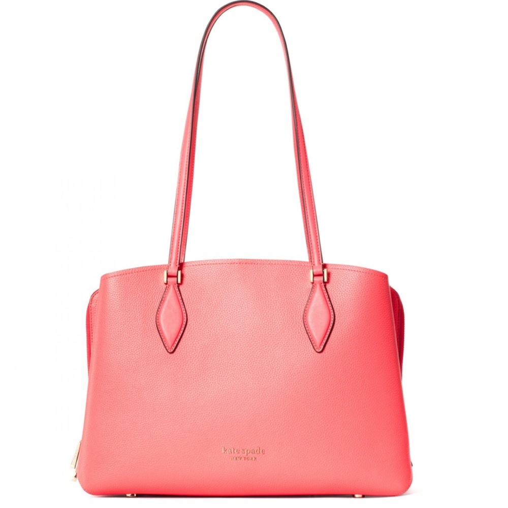 PEACH MELBA ZEE ZEE LARGE WORK TOTE PERFECT FOR A LAPTOP KATE SPADE BRAND NEW - Picture 1 of 10